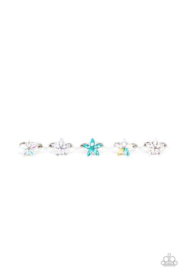Paparazzi Rhinestone Flower Starlet Shimmer Rings
