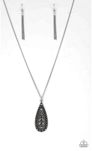 Paparazzi Tiki Tease - Black Necklace