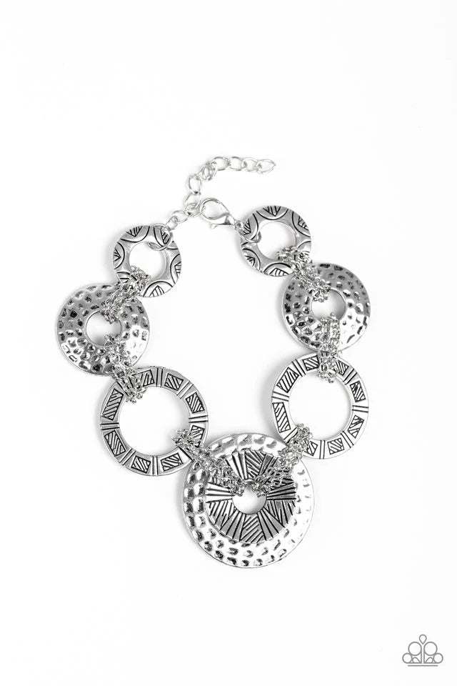 Paparazzi Way Wild - Silver Bracelet