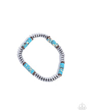 Load image into Gallery viewer, Paparazzi Marbled Mecca - Blue Bracelet
