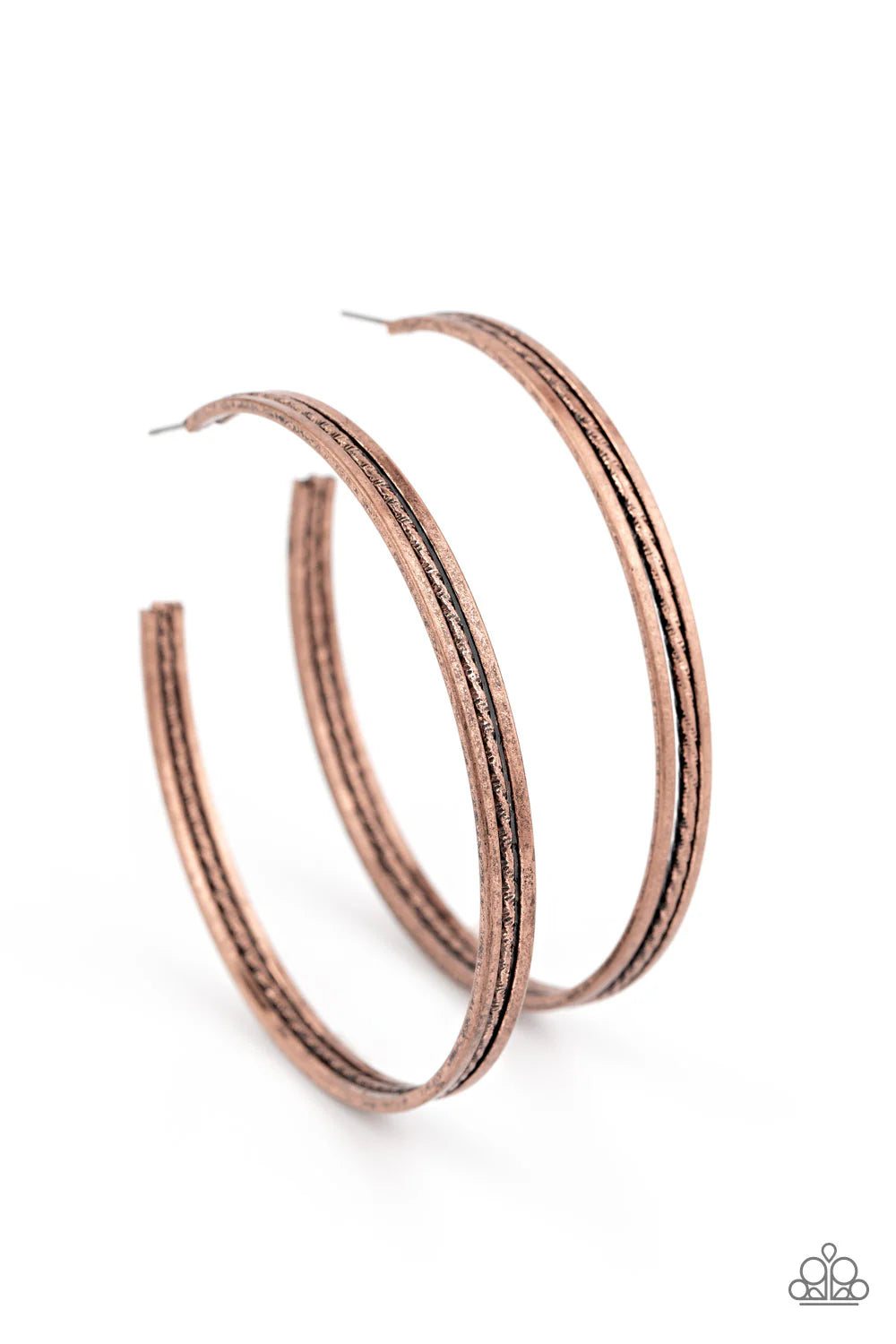 Paparazzi Midtown Marvel - Copper Earrings