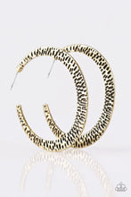 Load image into Gallery viewer, Paparazzi BEAST Friends Forever - Brass Earrings
