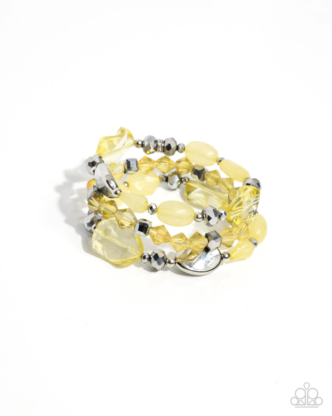 Paparazzi Lets Groove Tonight - Yellow Bracelet