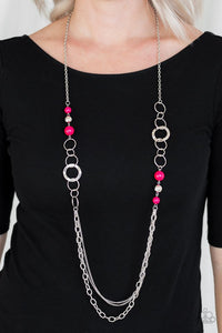 Paparazzi Modern Motley - Pink Necklace