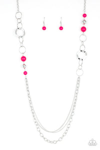 Paparazzi Modern Motley - Pink Necklace