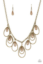 Load image into Gallery viewer, Paparazzi Rustic Ritz - Brass Necklace
