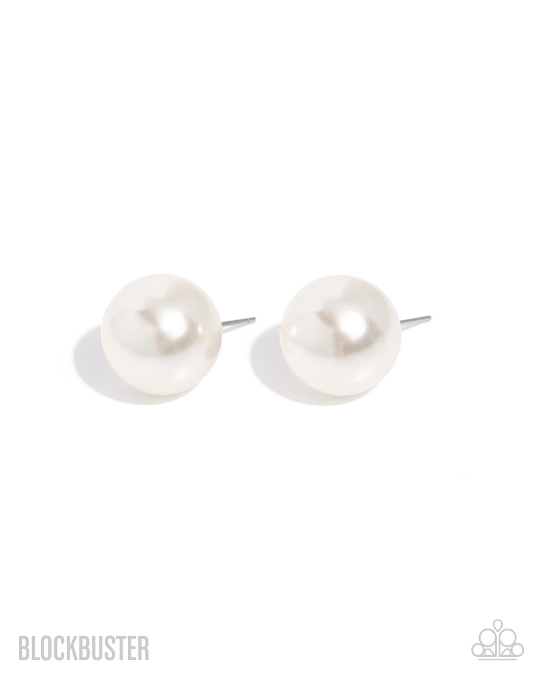 Paparazzi Preppy Princess - White Earrings