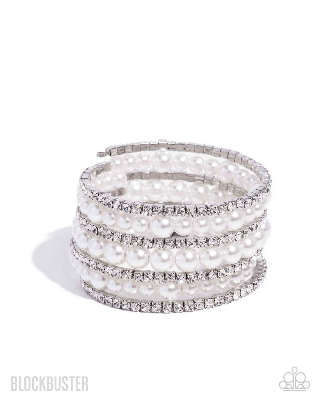 Paparazzi Finalized Flair - White Bracelet