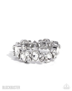 Paparazzi Secure Sparkle - White Bracelet