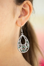 Load image into Gallery viewer, Malibu Macrame-green-Paparazzi earrings
