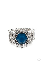 Load image into Gallery viewer, Wonderfully Wallflower - blue - Paparazzi ring
