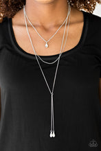 Load image into Gallery viewer, Paparazzi Typhoon Shimmer - White Necklace
