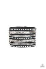 Load image into Gallery viewer, Paparazzi All Hustle And Hairspray - Black Bracelet
