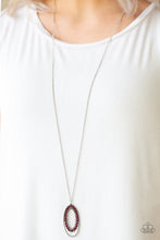 Load image into Gallery viewer, Paparazzi VINTAGE VAULT "Money Mood" Red Necklace &amp; Earring Set Paparazzi Jewelry

