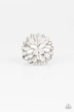 Load image into Gallery viewer, Paparazzi "Bloomin Bloomer" White Ring Paparazzi Jewelry

