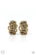 Load image into Gallery viewer, Paparazzi "Idol Shine" Brass Clip On Earrings Paparazzi Jewelry
