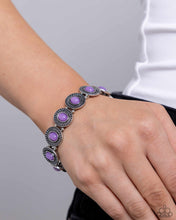 Load image into Gallery viewer, Paparazzi "Dainty Delight" Purple Bracelet Paparazzi Jewelry
