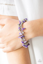 Load image into Gallery viewer, Paparazzi Plentiful Pebbles - Purple Bracelet
