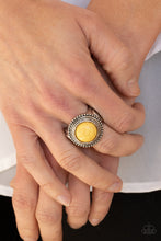 Load image into Gallery viewer, Paparazzi "Evolutionary Essence" Yellow Ring Paparazzi Jewelry
