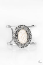 Load image into Gallery viewer, Extra EMPRESS-ive - White Bracelet - Paparazzi Accessories Bracelet Bedazzle Me Pretty Mobile Fashion Boutique
