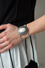 Load image into Gallery viewer, Extra EMPRESS-ive - White Bracelet - Paparazzi Accessories Bracelet Bedazzle Me Pretty Mobile Fashion Boutique
