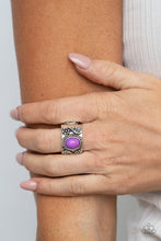 Load image into Gallery viewer, Paparazzi "Free-Spirited Fields" Purple Ring Paparazzi Jewelry

