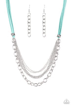 Load image into Gallery viewer, Paparazzi "Free Roamer" Blue Necklace &amp; Earring Set Paparazzi Jewelry

