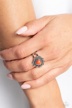 Load image into Gallery viewer, Paparazzi "Fruity Frou Frou" Orange Ring Paparazzi Jewelry
