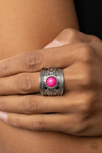 Load image into Gallery viewer, Paparazzi "HAVEN-Sent" Pink Ring Paparazzi Jewelry
