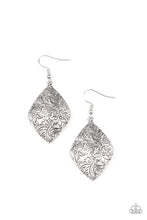 Load image into Gallery viewer, Paparazzi "Flauntable Florals" Silver Earrings Paparazzi Jewelry
