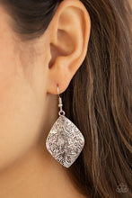 Load image into Gallery viewer, Paparazzi "Flauntable Florals" Silver Earrings Paparazzi Jewelry
