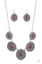 Load image into Gallery viewer, Paparazzi "Alter Eco" Purple Necklace &amp; Earring Set Paparazzi Jewelry
