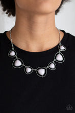 Load image into Gallery viewer, Paparazzi VINTAGE VAULT "Make A Point" Silver Necklace &amp; Earring Set Paparazzi Jewelry
