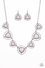 Load image into Gallery viewer, Paparazzi VINTAGE VAULT "Make A Point" Silver Necklace &amp; Earring Set Paparazzi Jewelry
