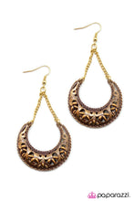 Load image into Gallery viewer, Paparazzi "Over the Moon" Brown Earrings Paparazzi Jewelry
