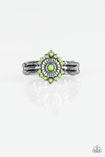 Load image into Gallery viewer, Paparazzi VINTAGE VAULT "Rainbow Rivera" Green Ring Paparazzi Jewelry
