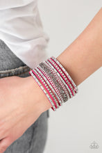 Load image into Gallery viewer, Paparazzi Rhinestone Rumble - Pink Bracelet
