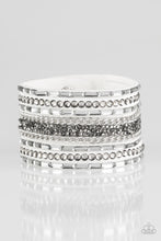 Load image into Gallery viewer, Paprazzi Rhinestone Rumble - White Bracelet

