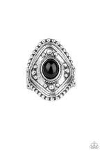 Load image into Gallery viewer, Paparazzi "Rogue Ramble" Black Ring Paparazzi Jewelry

