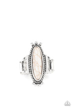 Load image into Gallery viewer, Paparazzi "Sahara Escape" White Ring Paparazzi Jewelry
