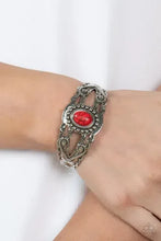 Load image into Gallery viewer, Sonoran Soul Searcher Red Bracelet - Paparazzi Accessories-on model - CarasShop.com - Paparazzi Jewelry by Cara Jewels
