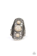 Load image into Gallery viewer, Paparazzi "Stone Oracle" White Ring Paparazzi Jewelry
