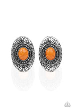 Load image into Gallery viewer, Paparazzi "Stone Tiki" Orange Post Earrings Paparazzi Jewelry
