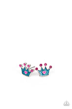 Load image into Gallery viewer, Paparazzi Starlet Shimmer Crown Earrings
