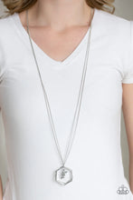 Load image into Gallery viewer, Paparazzi Chicly Geocentric - Silver Necklace
