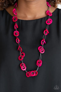 Paparazzi  Waikiki Winds - Pink Necklace