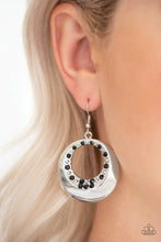 Load image into Gallery viewer, Paparazzi Ringed In Refinement - Black Earring
