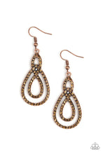 Load image into Gallery viewer, Paparazzi Sassy Sophistication - Copper Earring
