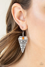 Load image into Gallery viewer, Paparazzi Jurassic Journey - Orange Earring
