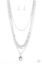 Load image into Gallery viewer, Paparazzi Pearl Pageant - Silver Lanyard

